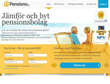 Tablet Screenshot of pensiono.se